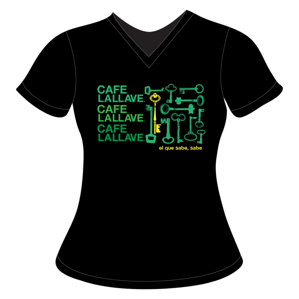 CAFÉ LA LLAVE WOMENS T-SHIRT